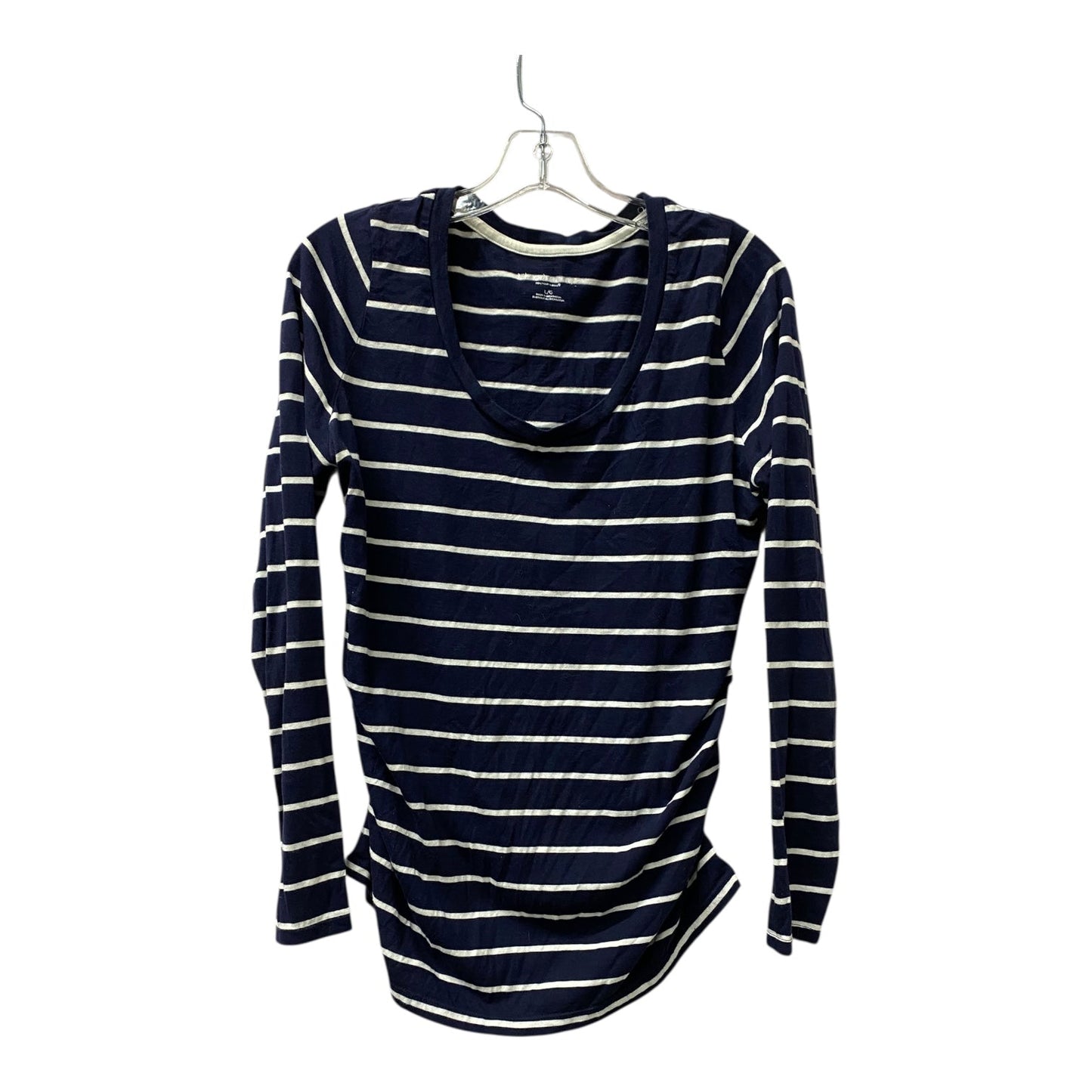 Mat Top Ls By Liz Lange Maternity In Blue, Size:L