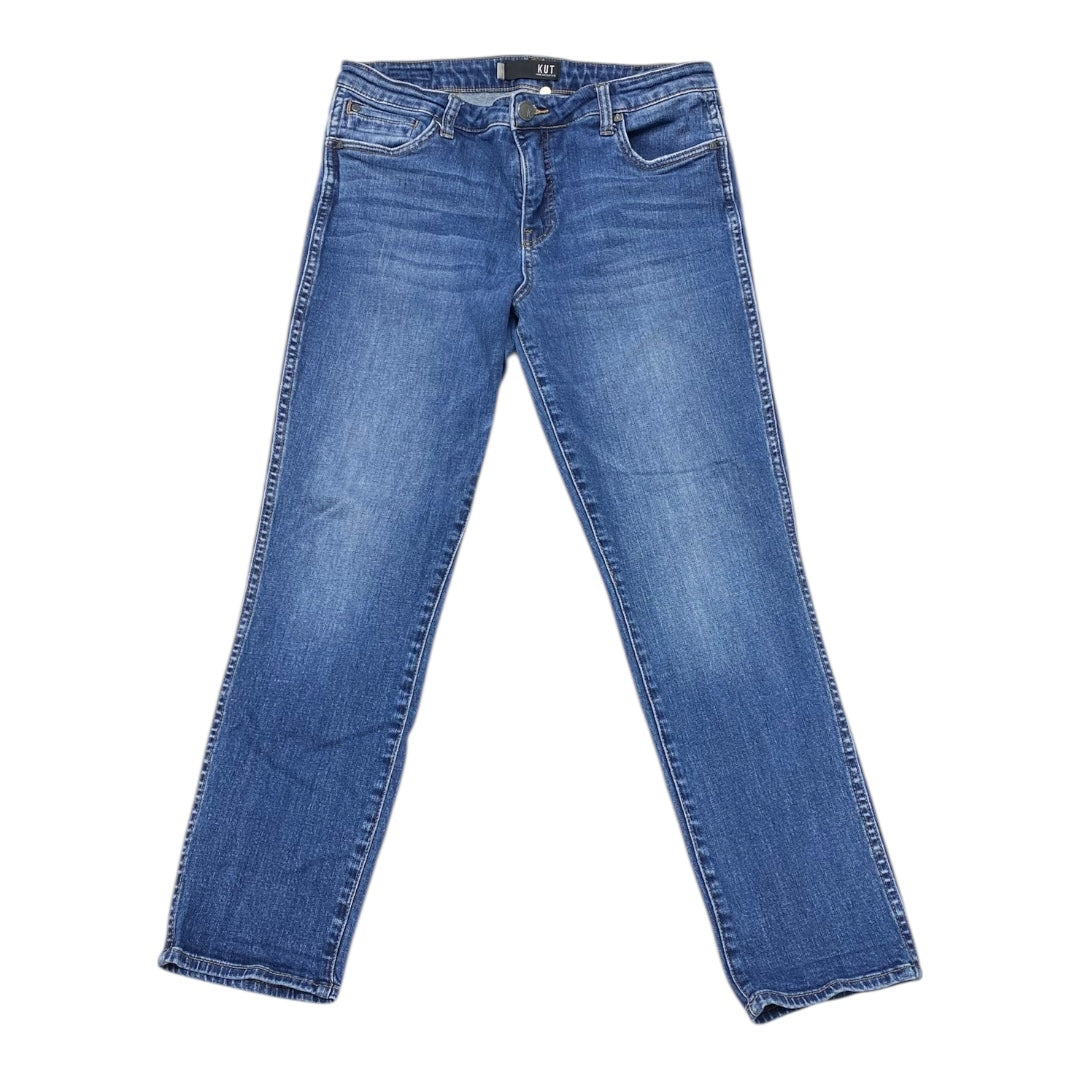 Jeans Boyfriend By Kut In Blue Denim, Size:8