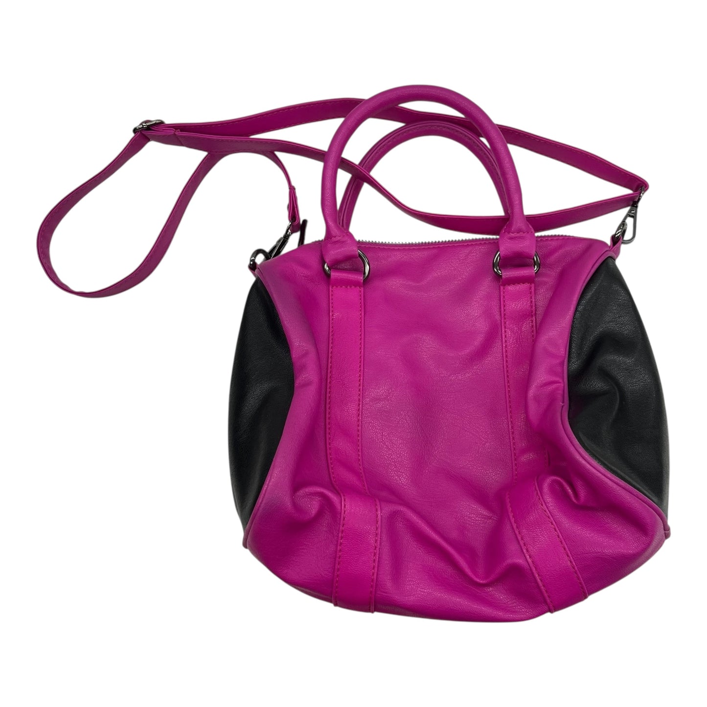 Handbag By Rampage In Black & Pink, Size:Medium