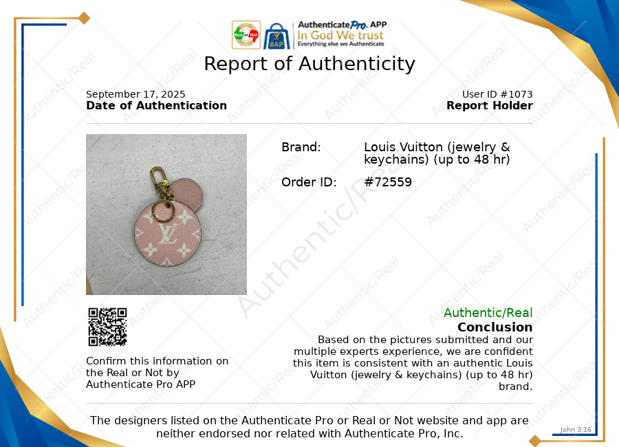 Key Chain Luxury Designer By Louis Vuitton In Pink & Red