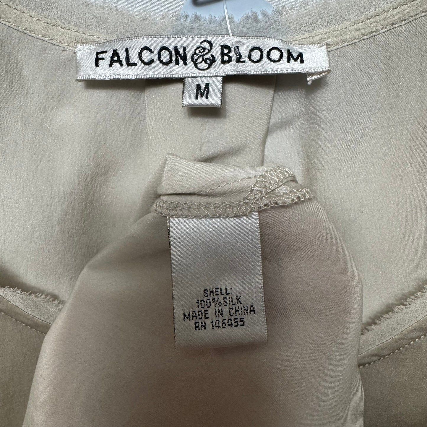 Top Sleeveless By falcon & bloom In Taupe, Size: M