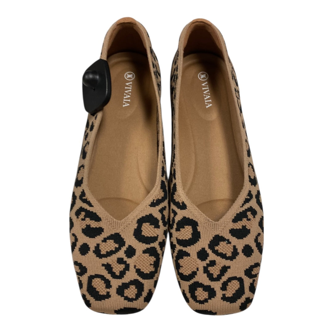 Shoes Flats By Cmc In Animal Print, Size:12