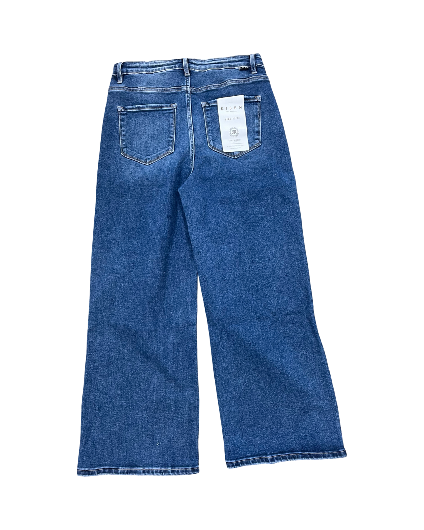 Jeans Wide Leg By Risen In Blue Denim, Size:14
