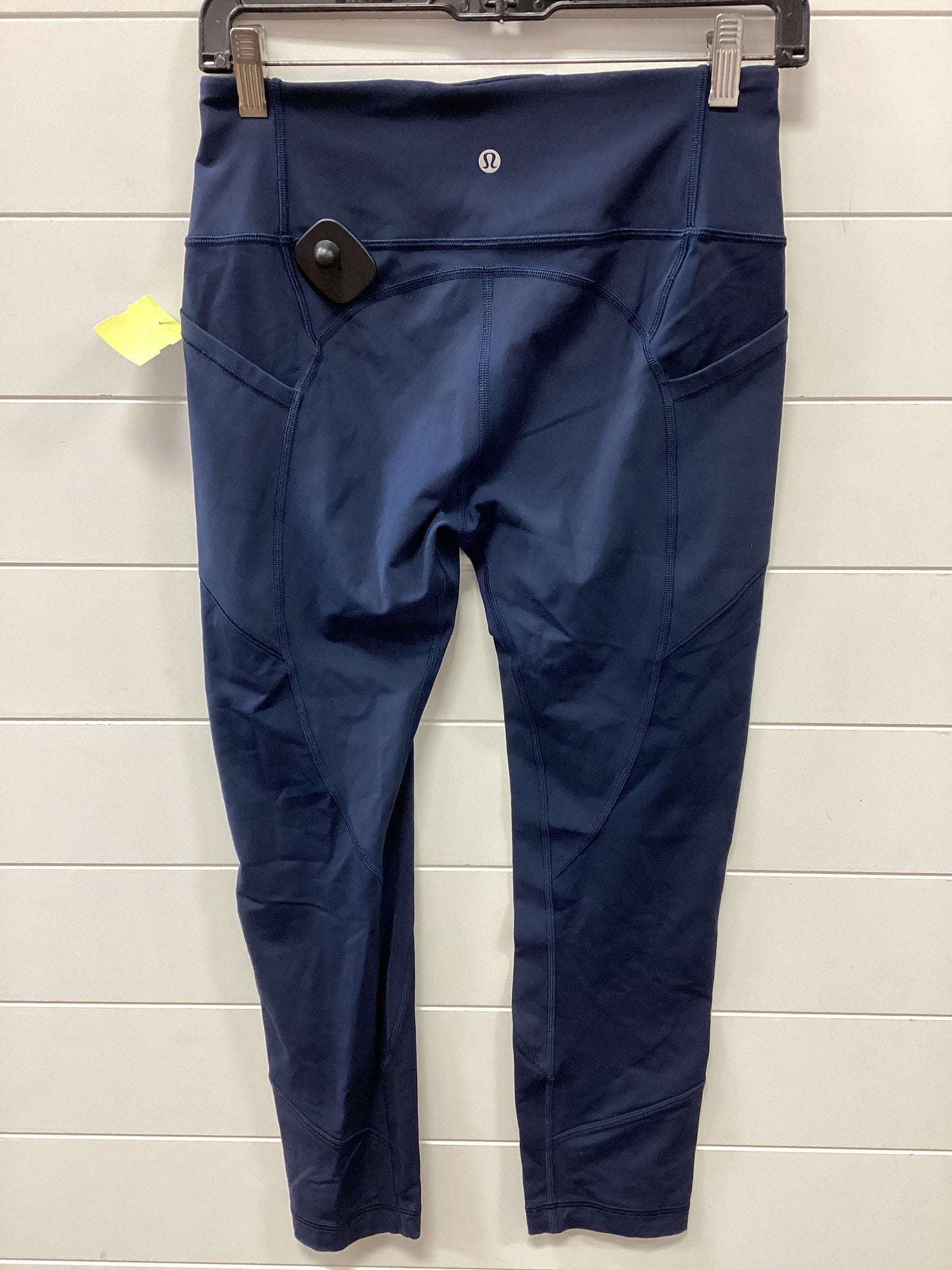 Athletic Leggings By Lululemon In Navy, Size:8