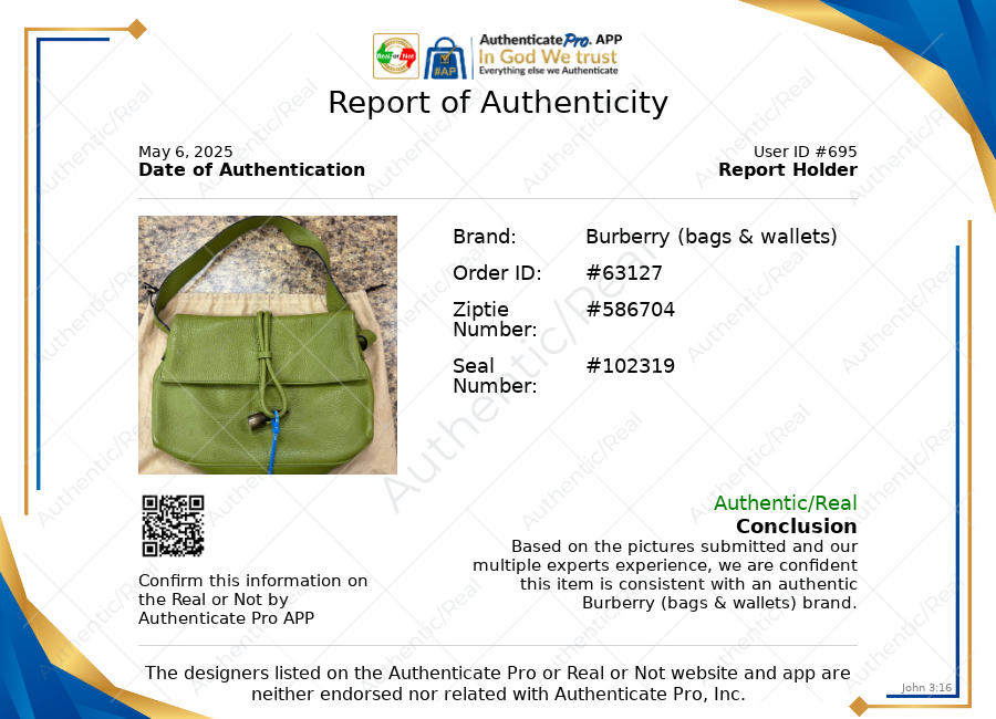 Handbag Luxury Designer By Burberry, Size: Medium