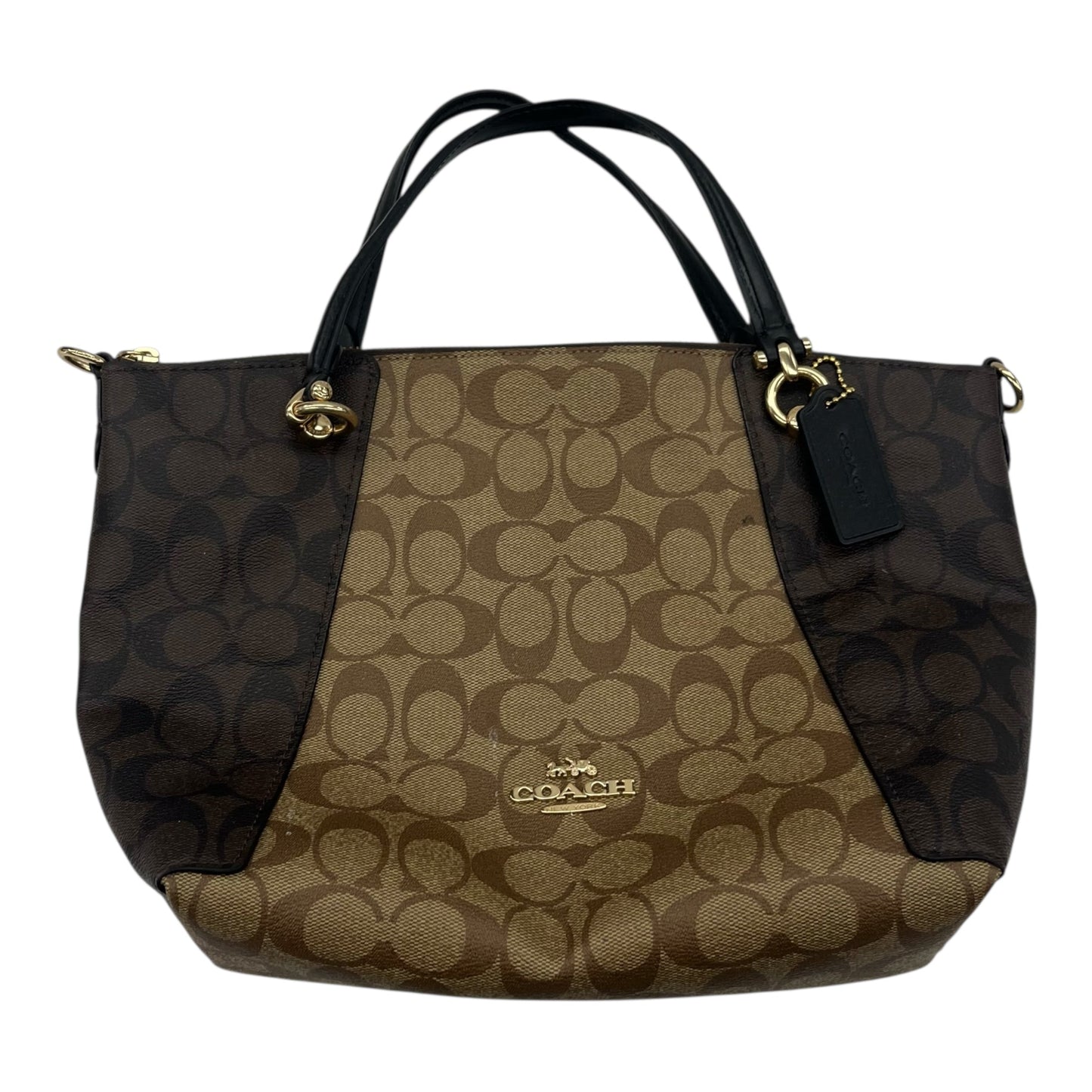Handbag Designer By Coach In Brown, Size:Medium