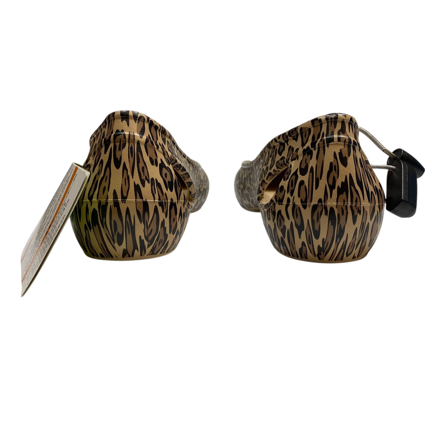 Shoes Flats By Crocs In Animal Print, Size:9