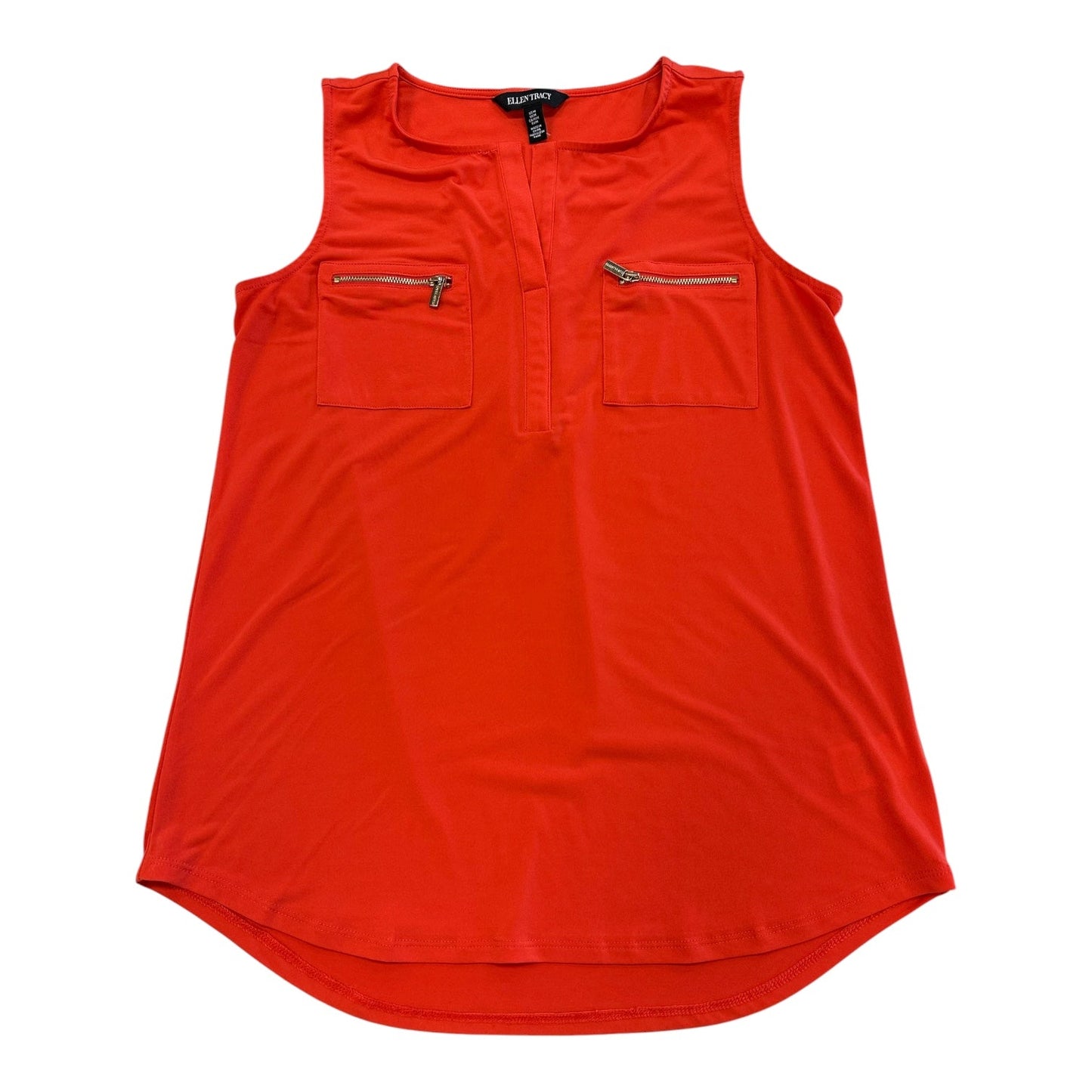 Top Sleeveless By Ellen Tracy In Red, Size:M