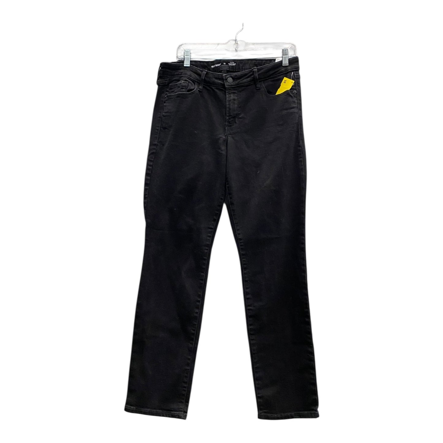 Jeans Straight By Old Navy In Black, Size:10