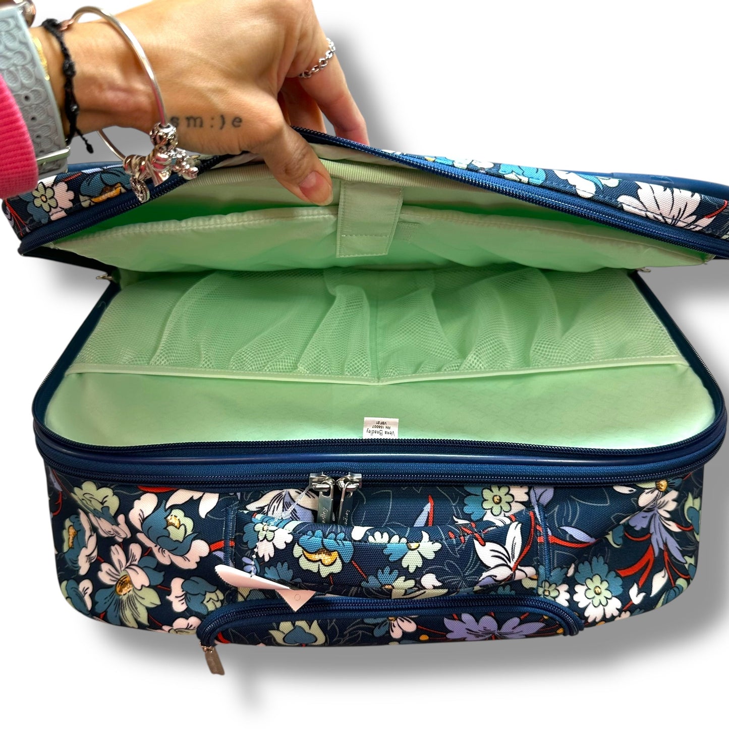 Rolling work bag Luggage By Vera Bradley, Size: Medium