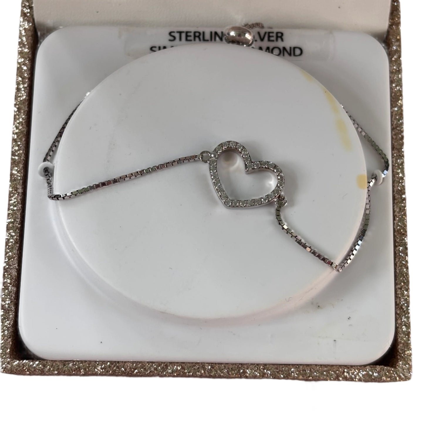 Bracelet Sterling Silver Heart By Brilliance Jewelry