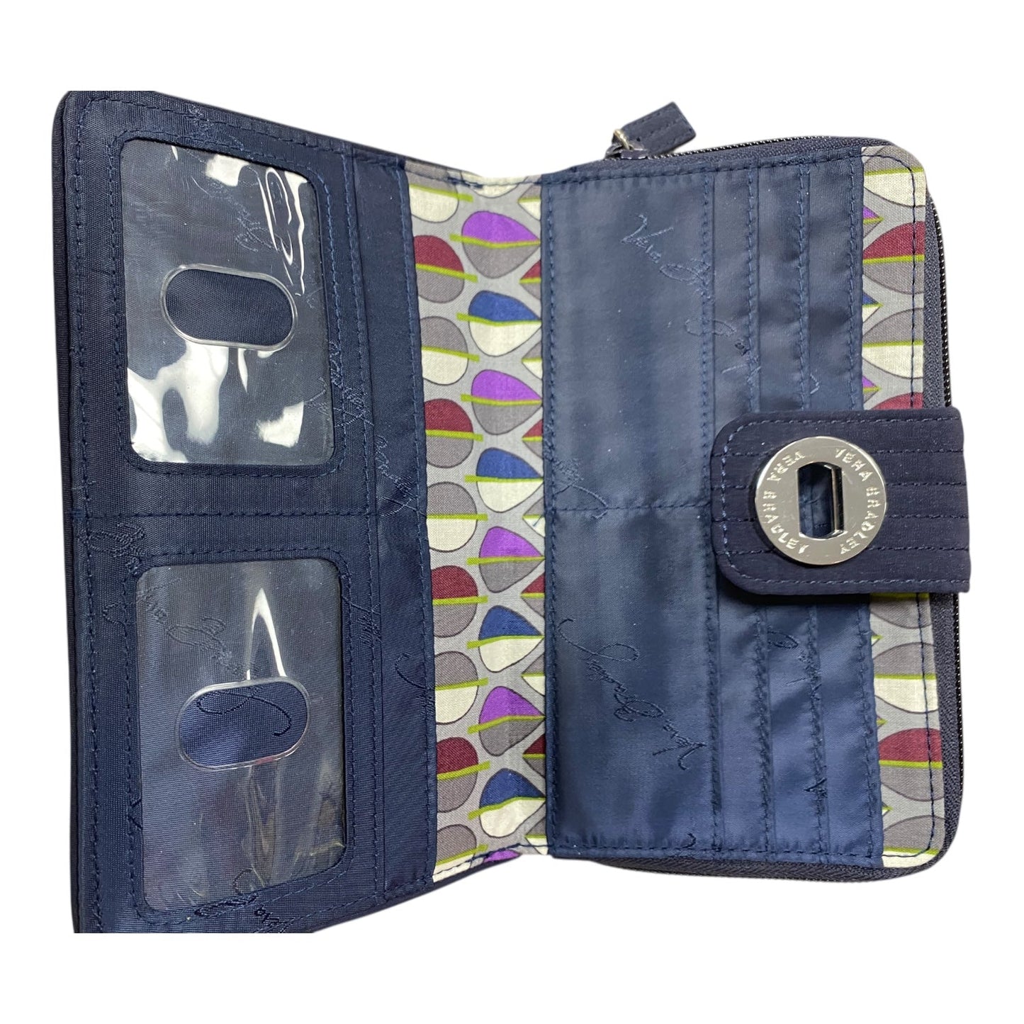 Wallet By Vera Bradley In Navy, Size:Large
