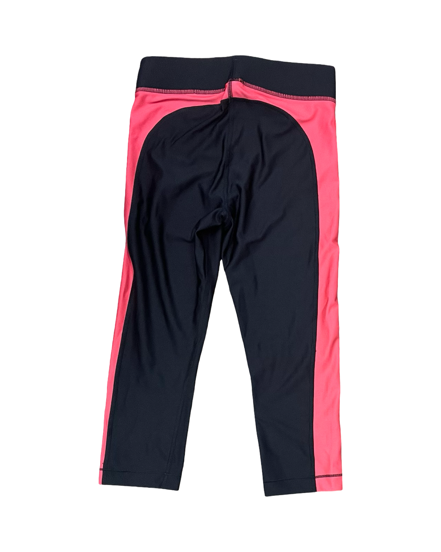 Athletic Capris By Under Armour In Black & Pink, Size:M