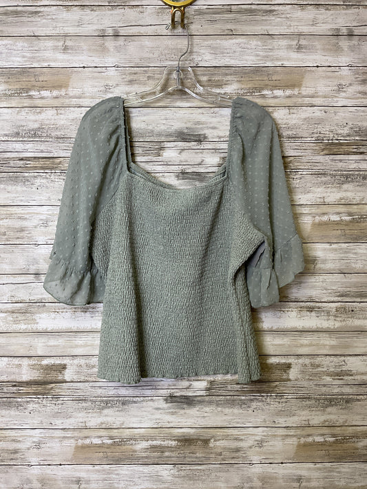 Top Ss By Siren Lily In Green, Size:3X