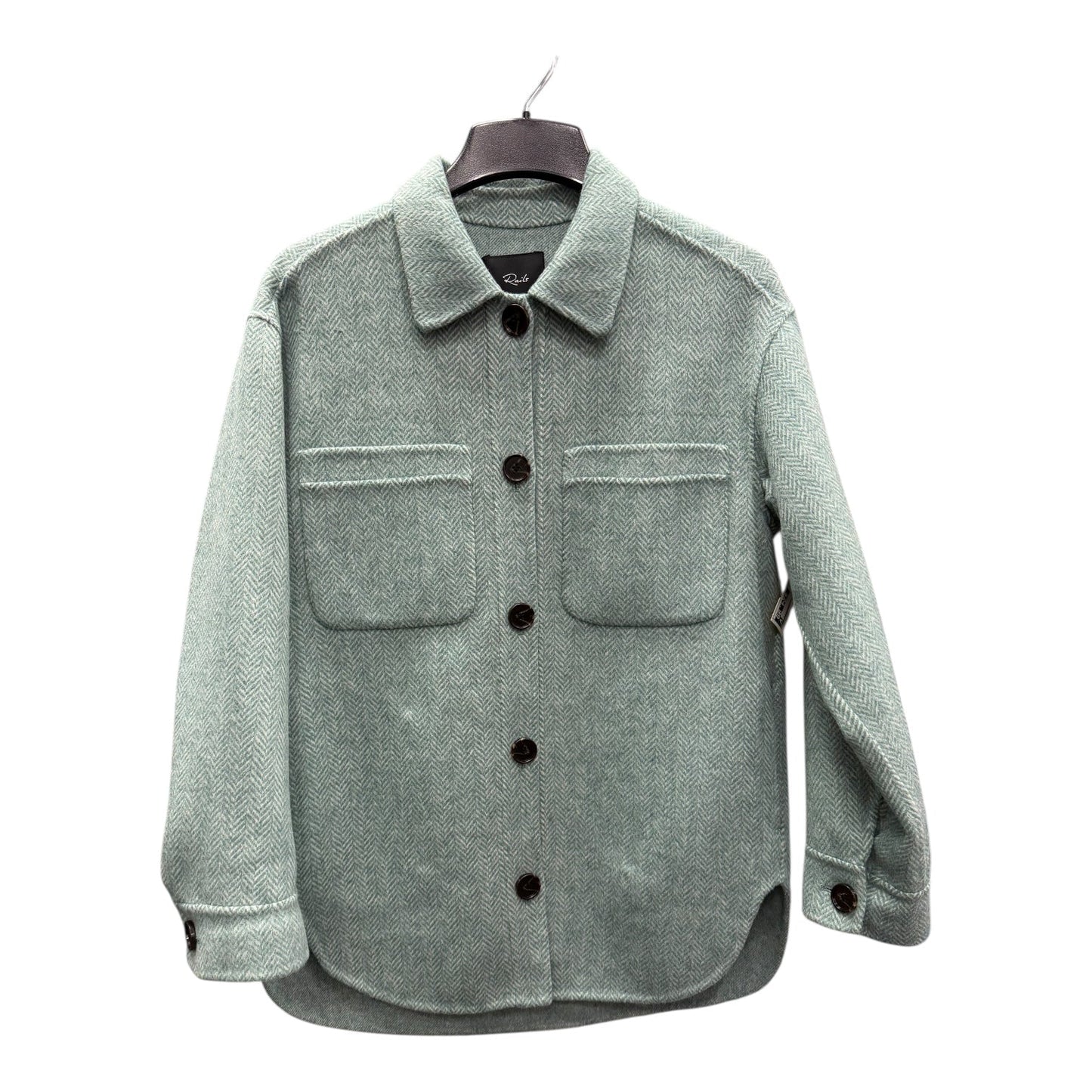 Jacket Shirt By Rails In Green, Size:M