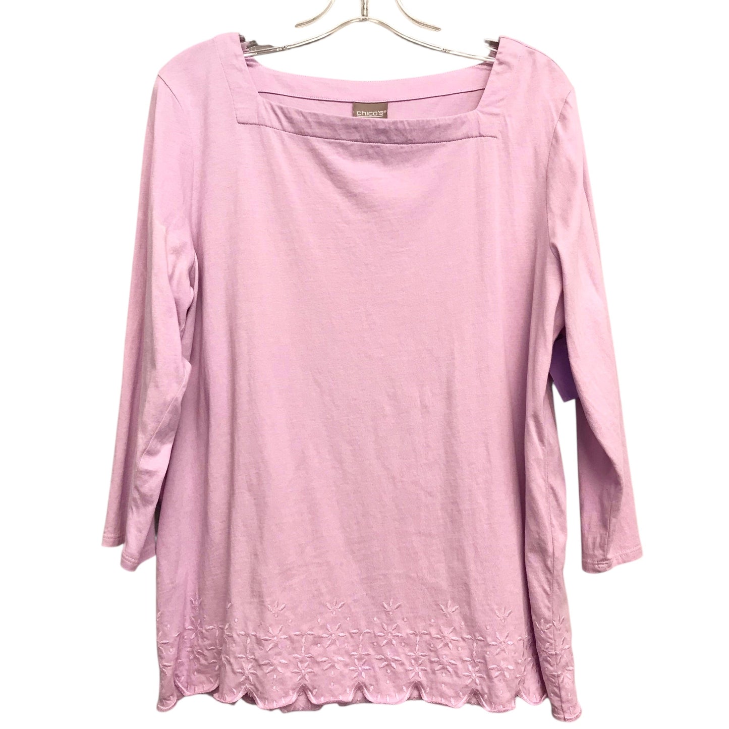 Top Ls Basic By Chicos In Light Purple, Size:L