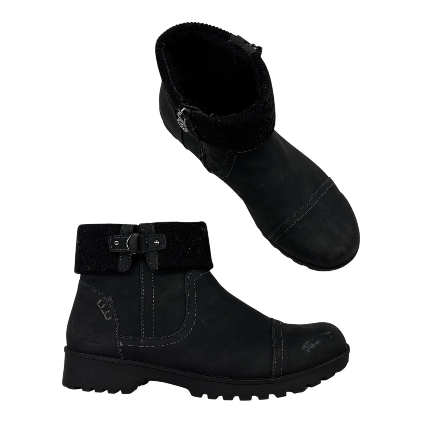 Boots Ankle Flats By Jbu By Jambu In Black, Size:8.5