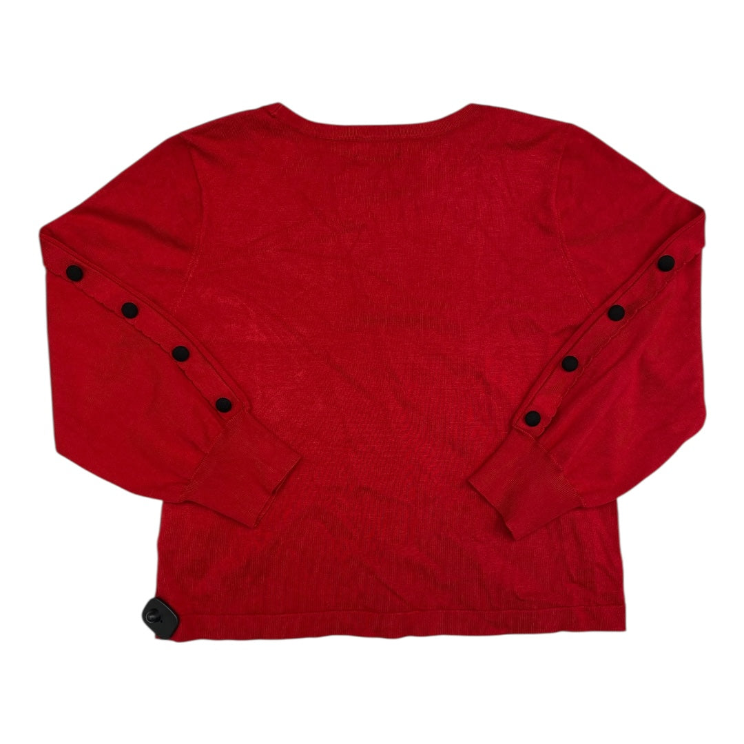 Sweater Designer By Karl Lagerfeld In Red, Size:Xl