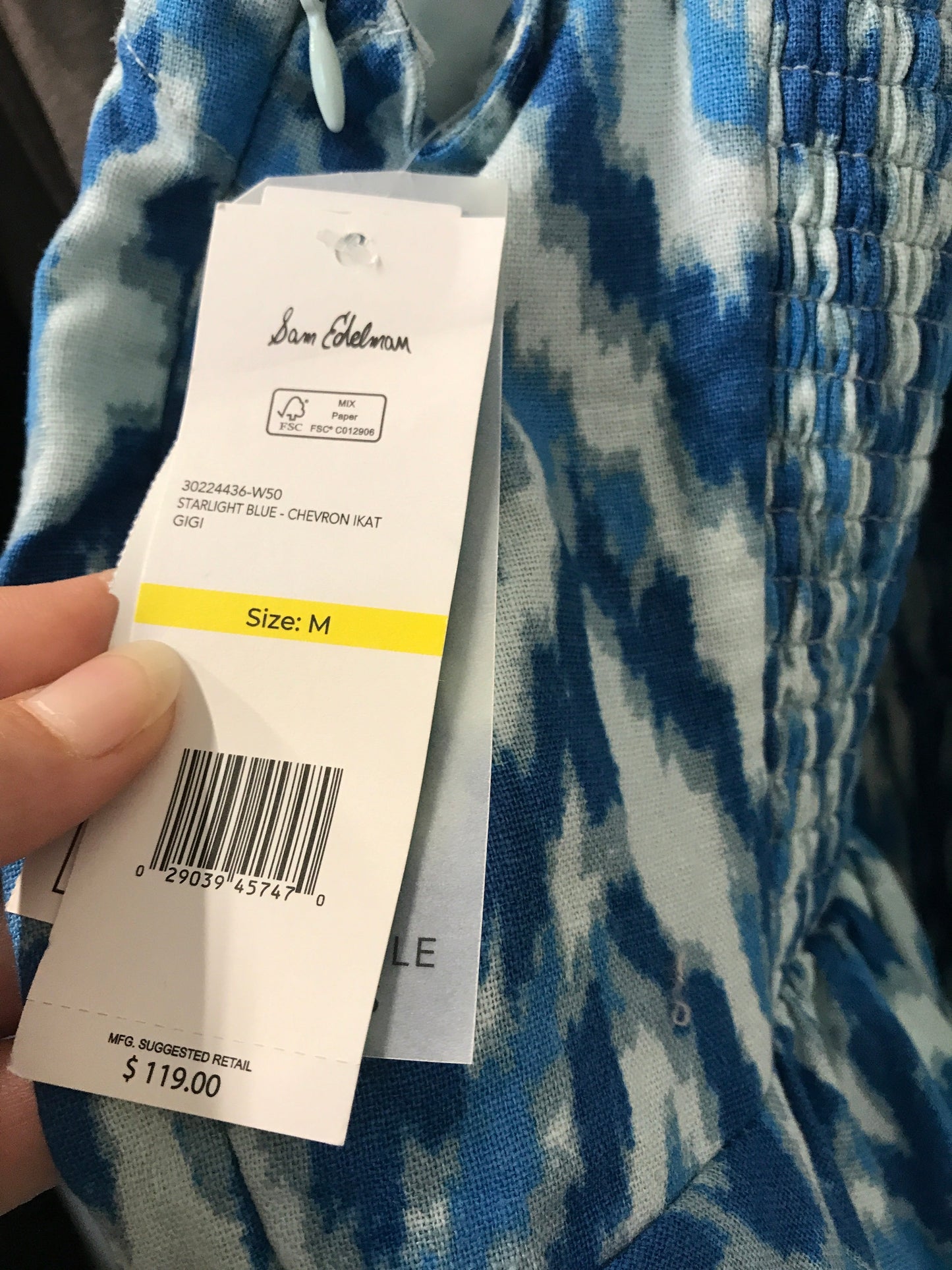 Dress Casual Short By Sam Edelman In Blue, Size:M