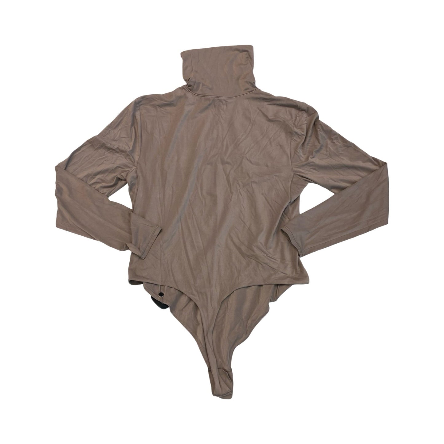 Athletic Top Ls Collar By Lululemon In Taupe, Size:Xl