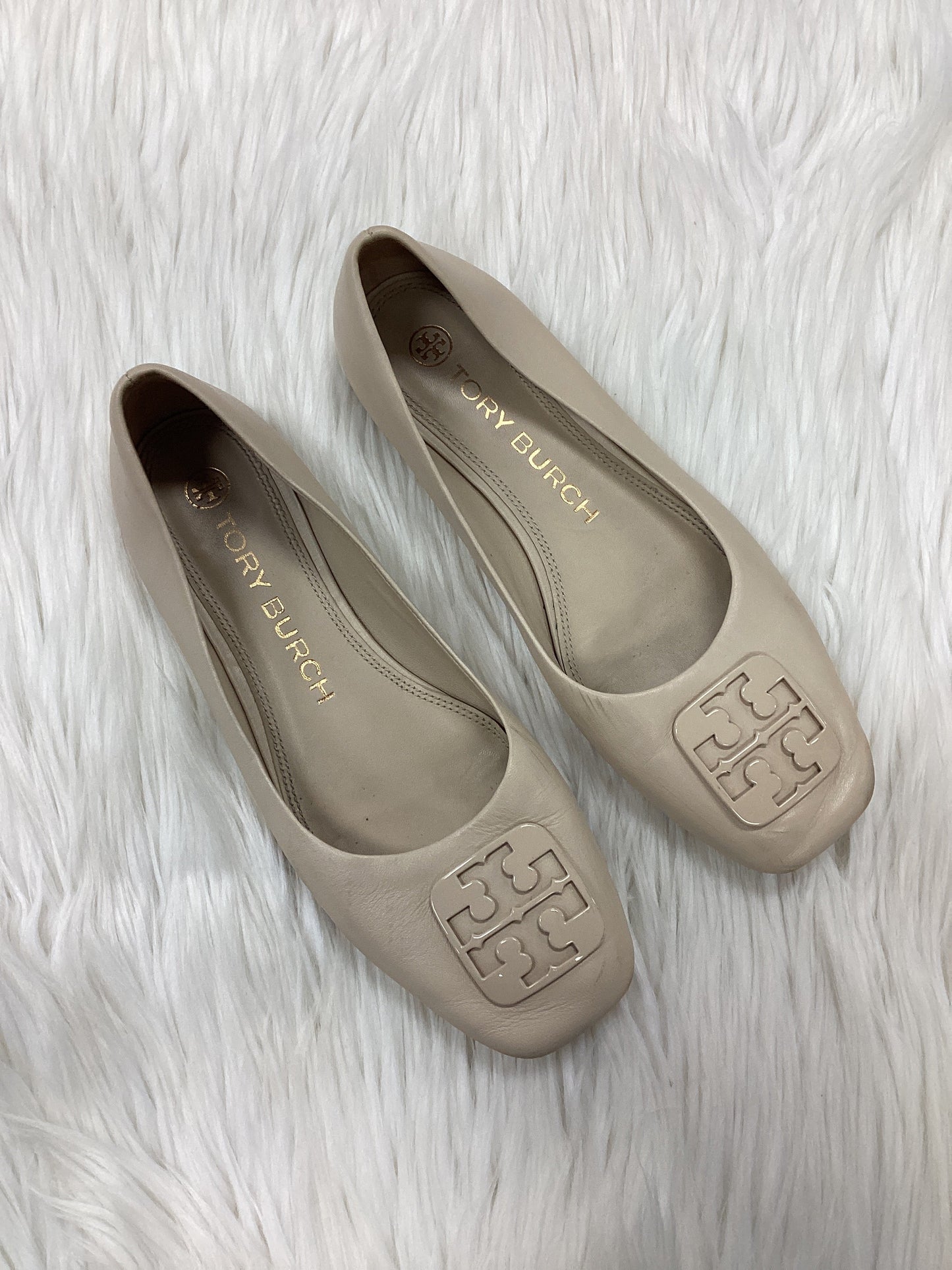 Shoes Designer By Tory Burch In Tan, Size:7.5