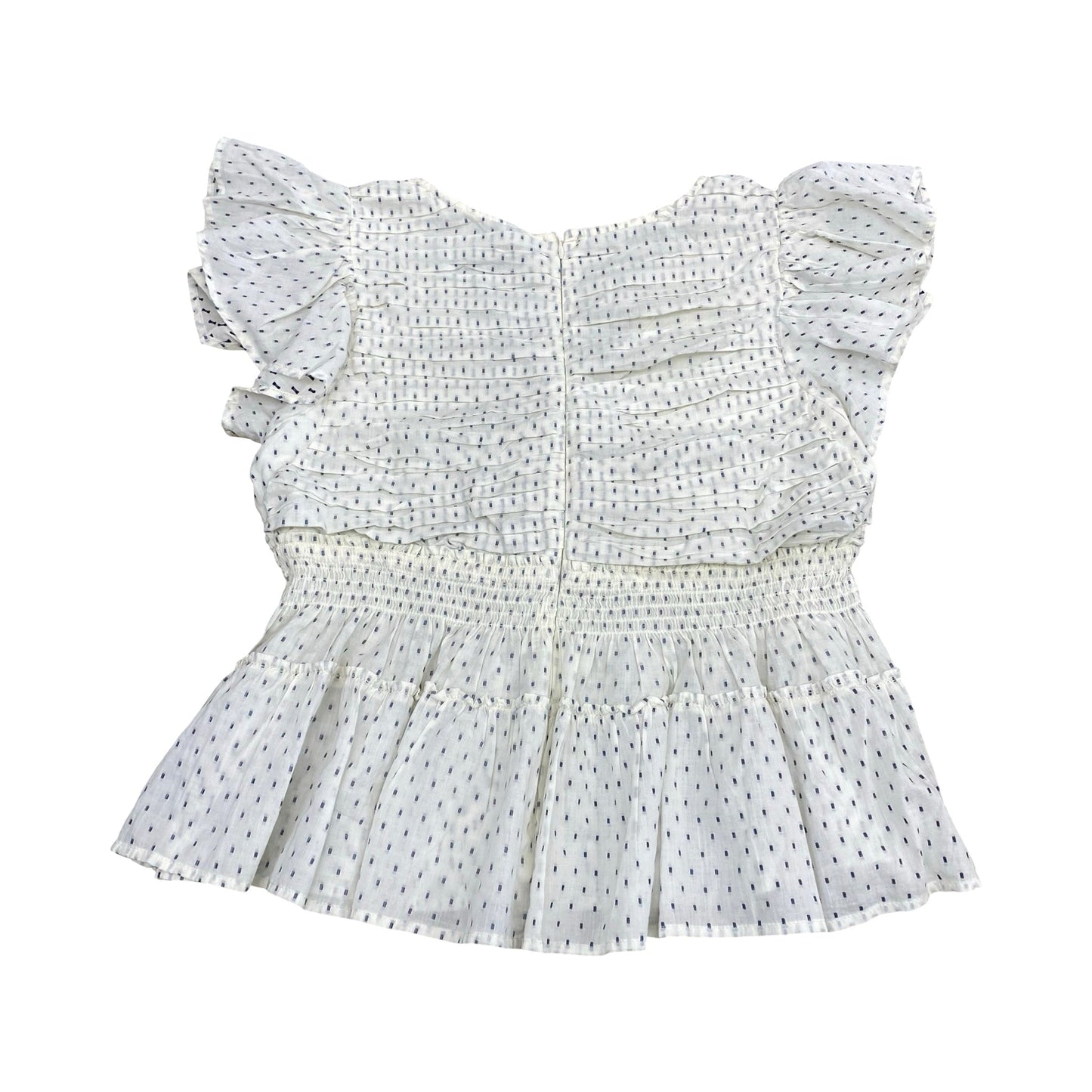 Top Sleeveless By Anthropologie In Blue & White, Size:L
