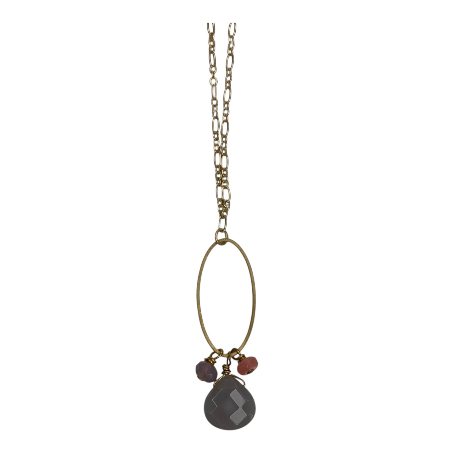 Necklace Charm By Clothes Mentor In Gold & Grey