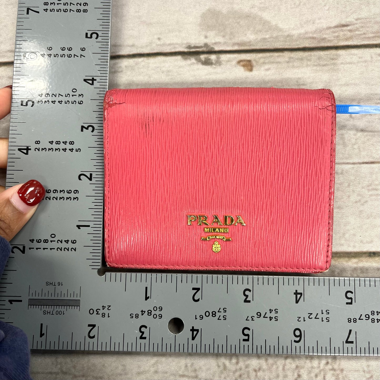 Wallet Luxury Designer By Prada, Size: Small