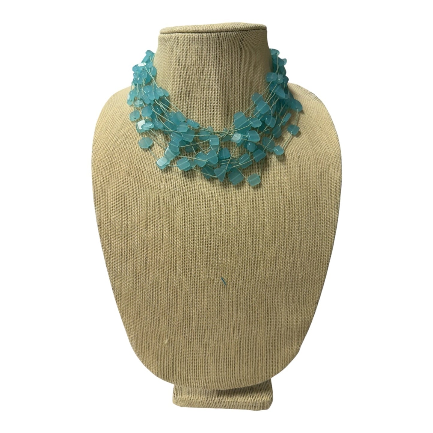 Necklace Statement In Aqua
