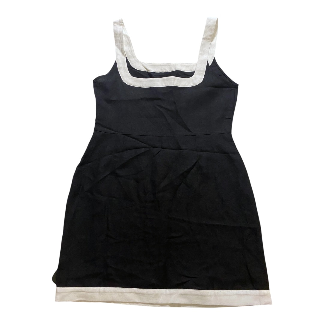 Dress Casual Midi By Loft In Blue & White, Size:8