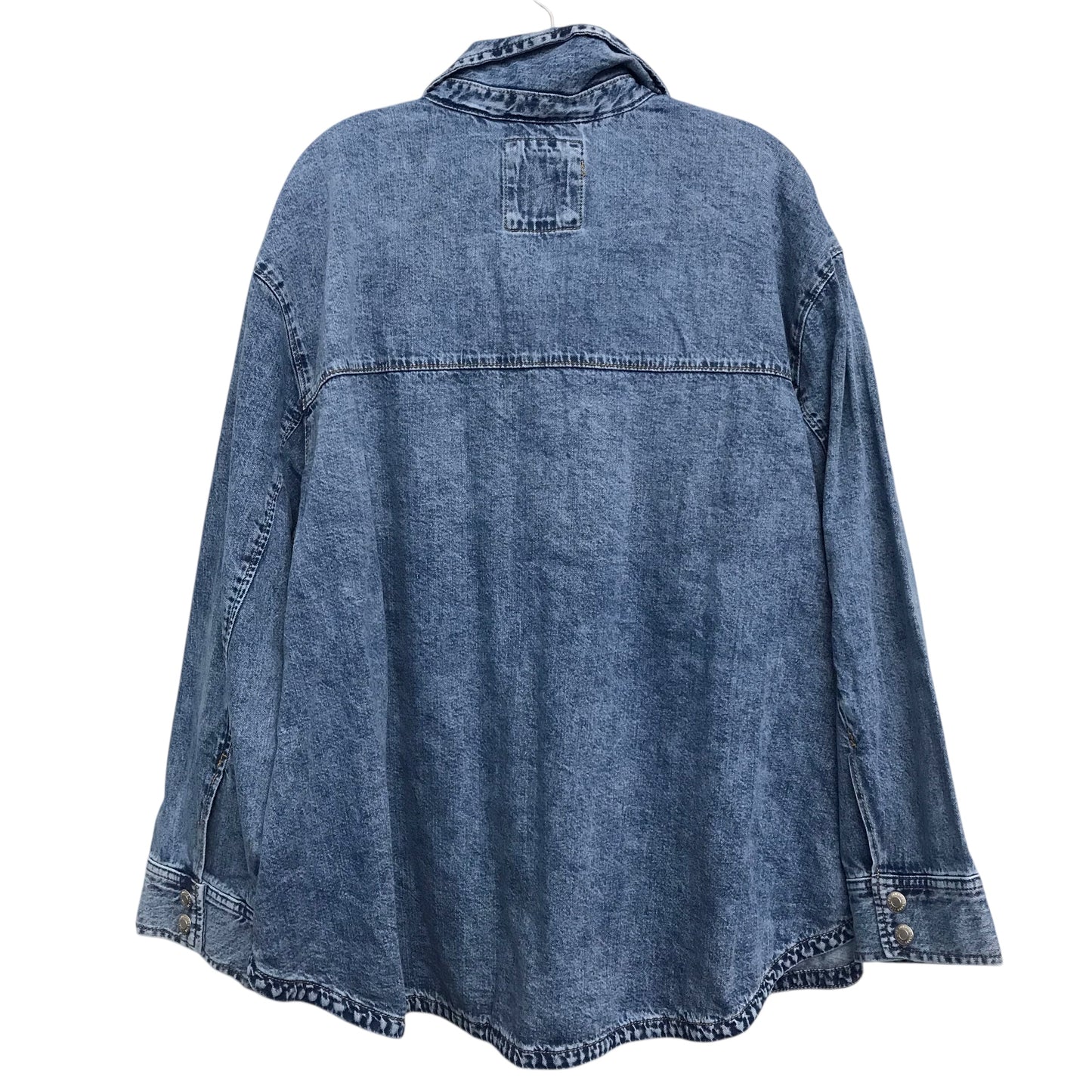 Jacket Shirt By Sonoma In Blue Denim, Size:2X