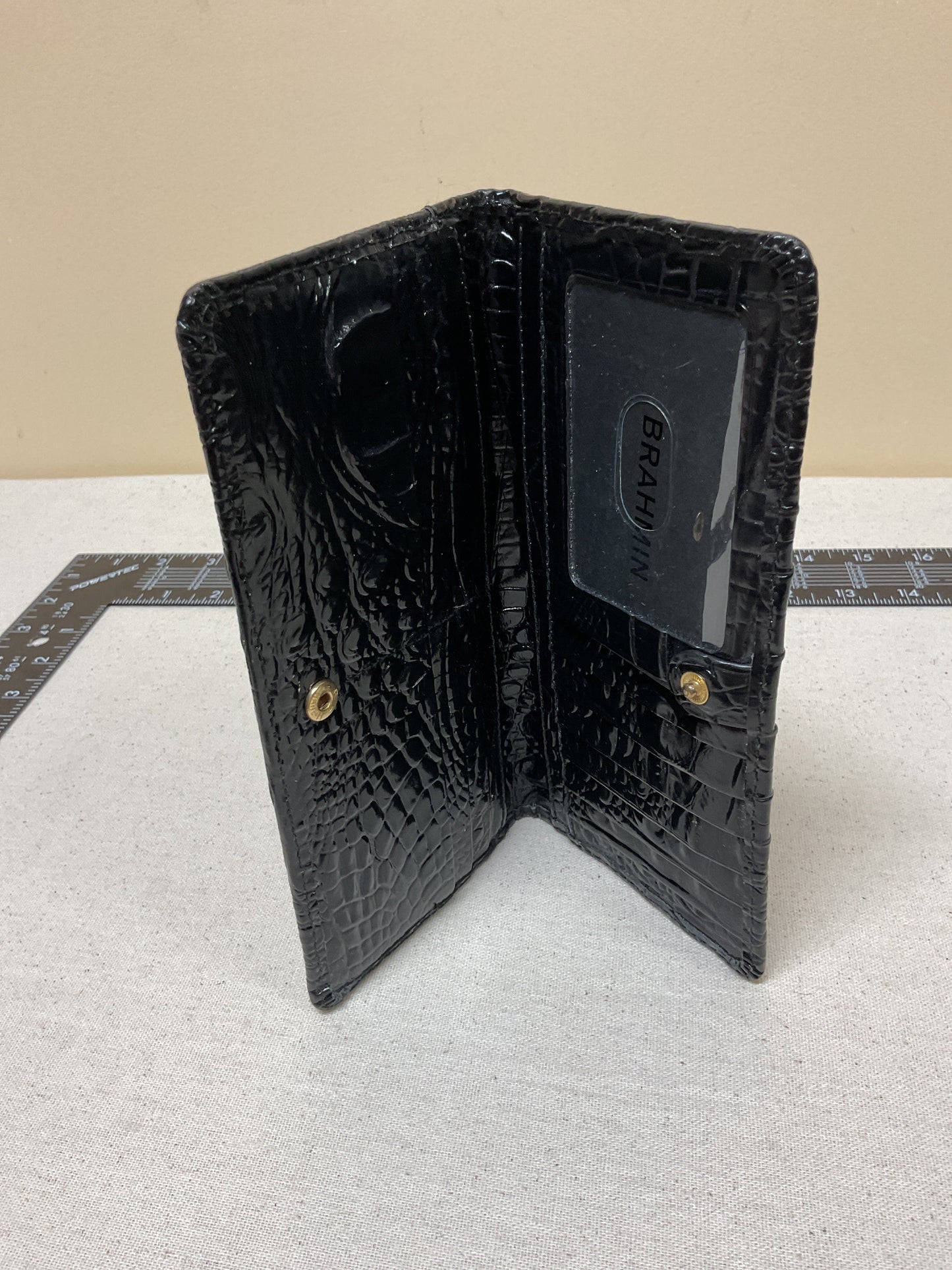Wallet Designer By Brahmin In Black, Size:Medium