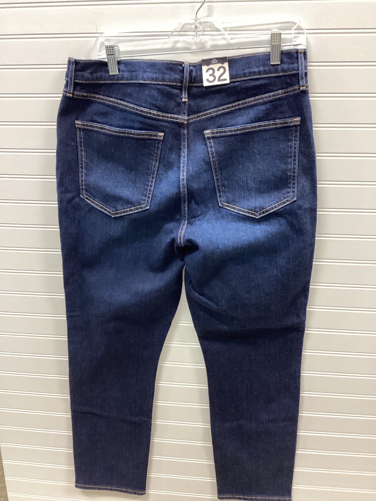 Jeans Straight By Gap In Blue Denim, Size:14
