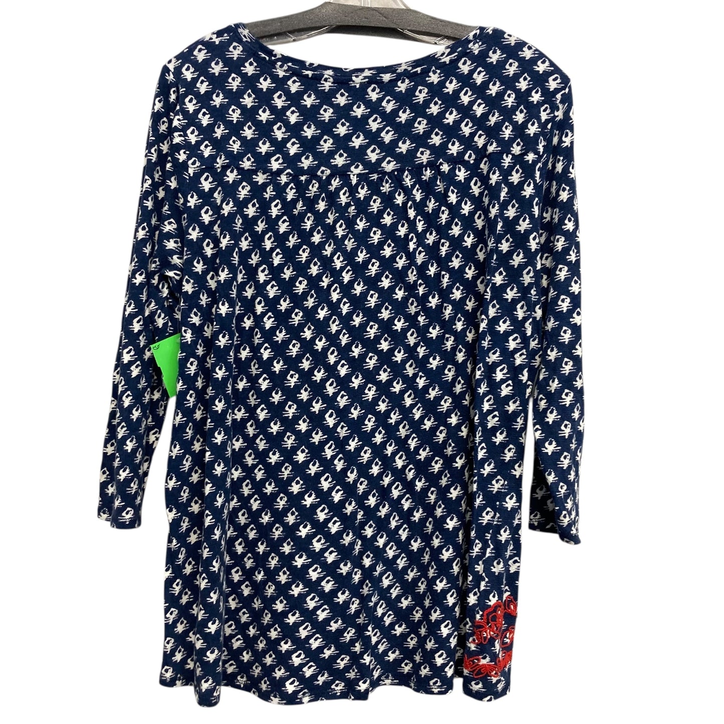 Top Ls Basic By Lucky Brand In Blue & White, Size:L