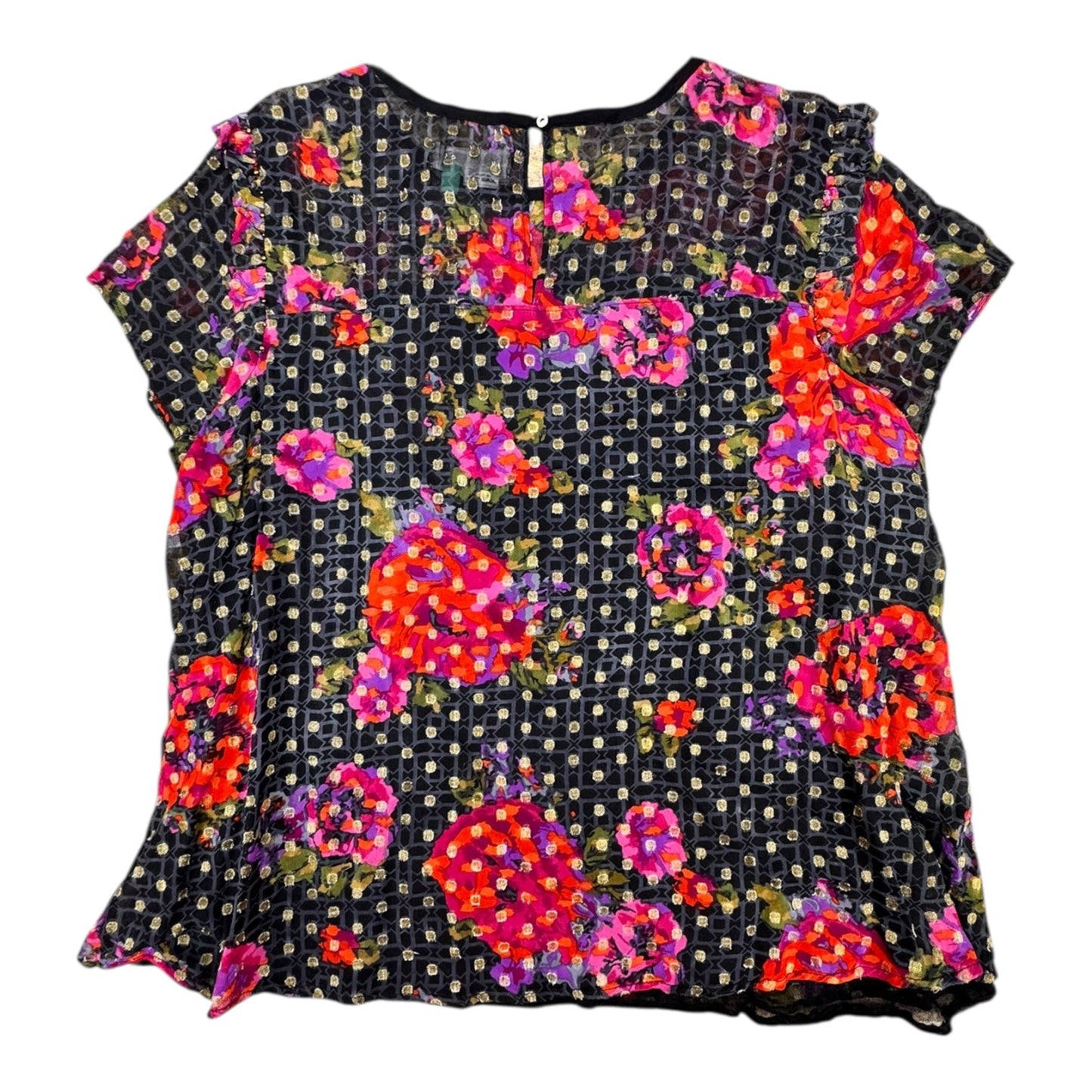 Top Ss By Anthropologie In Multi, Size:1X
