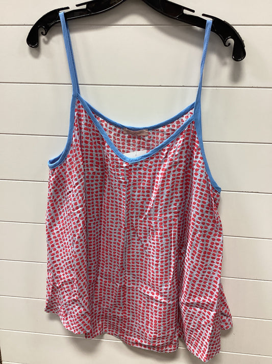Top Sleeveless By Ces Femme In Blue & Red, Size:3X