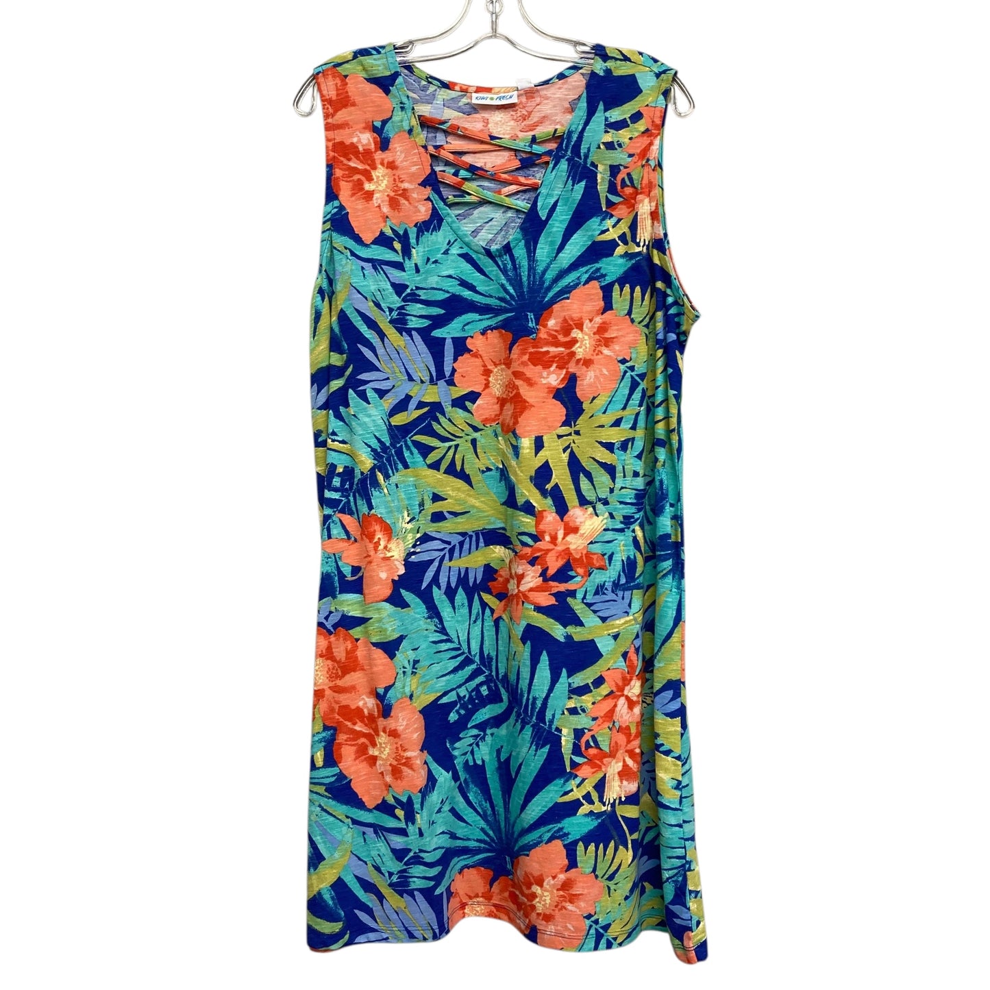 Dress Casual Short By Kiwi Fresh In Floral Print, Size:Xl