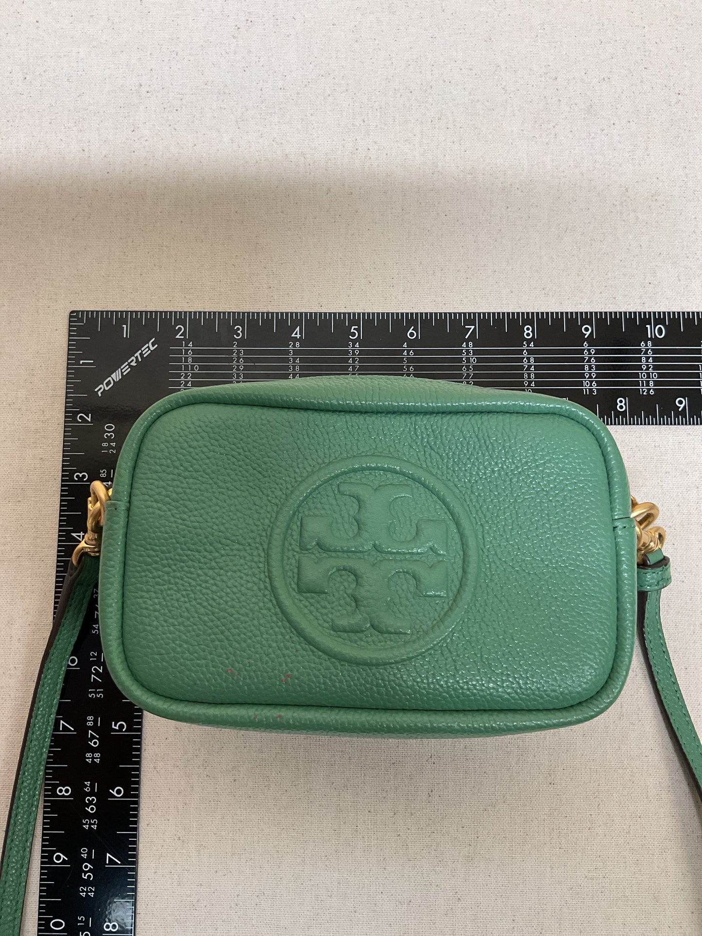 Crossbody Designer By Tory Burch In Green, Size:Small