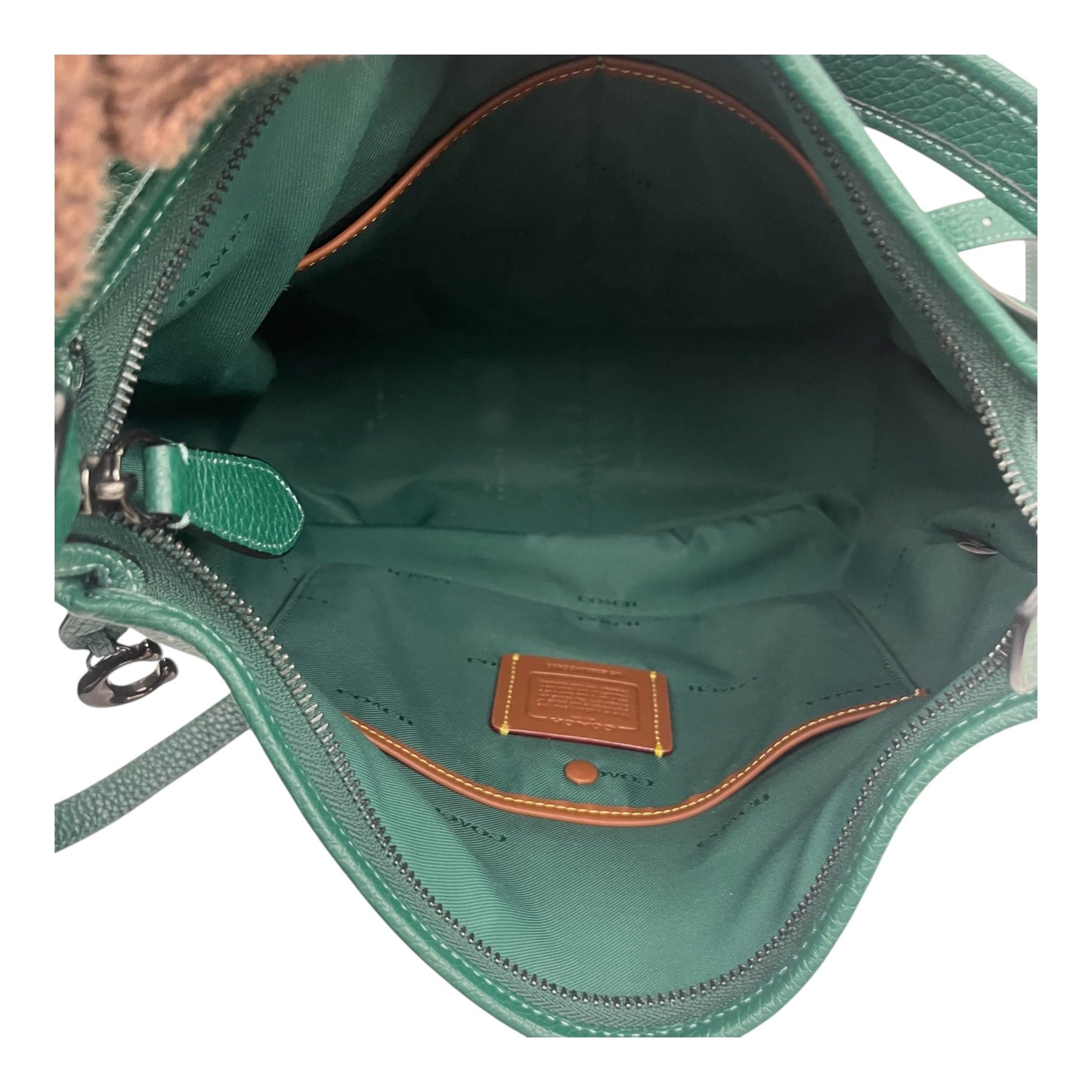 Handbag Designer By Coach In Green, Size:Medium