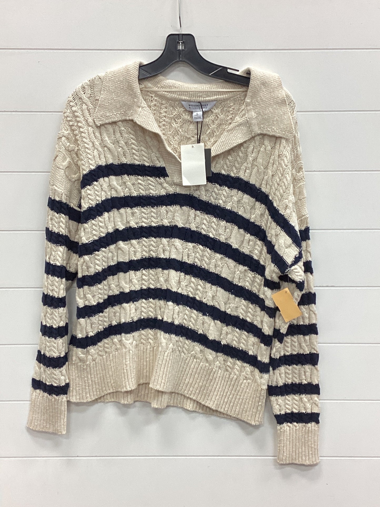 Sweater By Sanctuary In Blue & Cream, Size:L