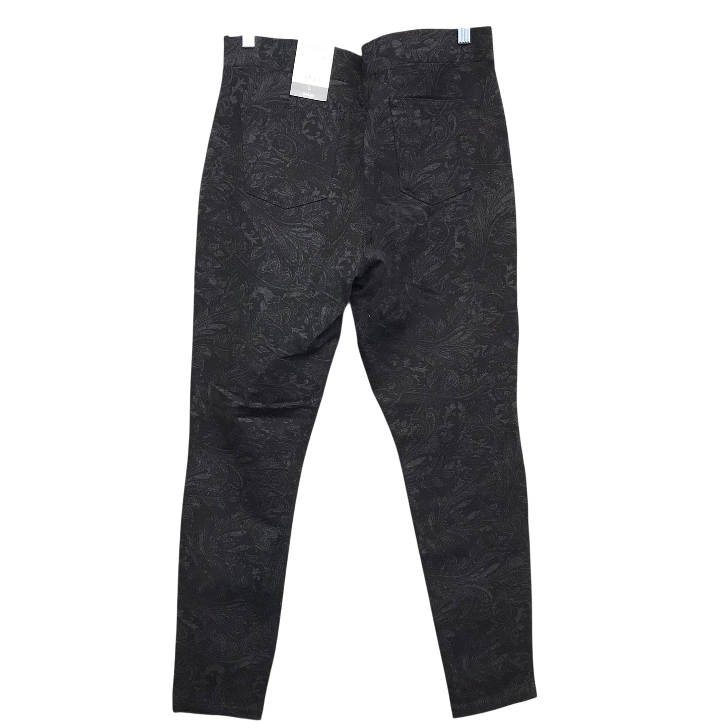 Pants Leggings By Style And Company In Black & Grey, Size:12