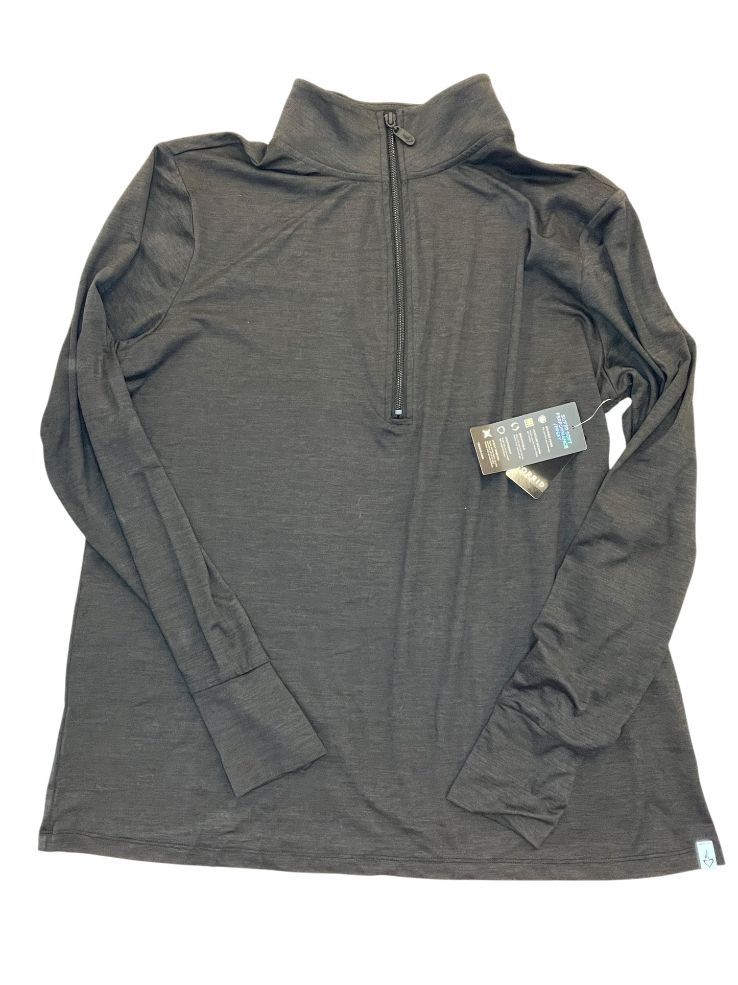 Athletic Top Ls Collar By Torrid In Grey, Size:2X