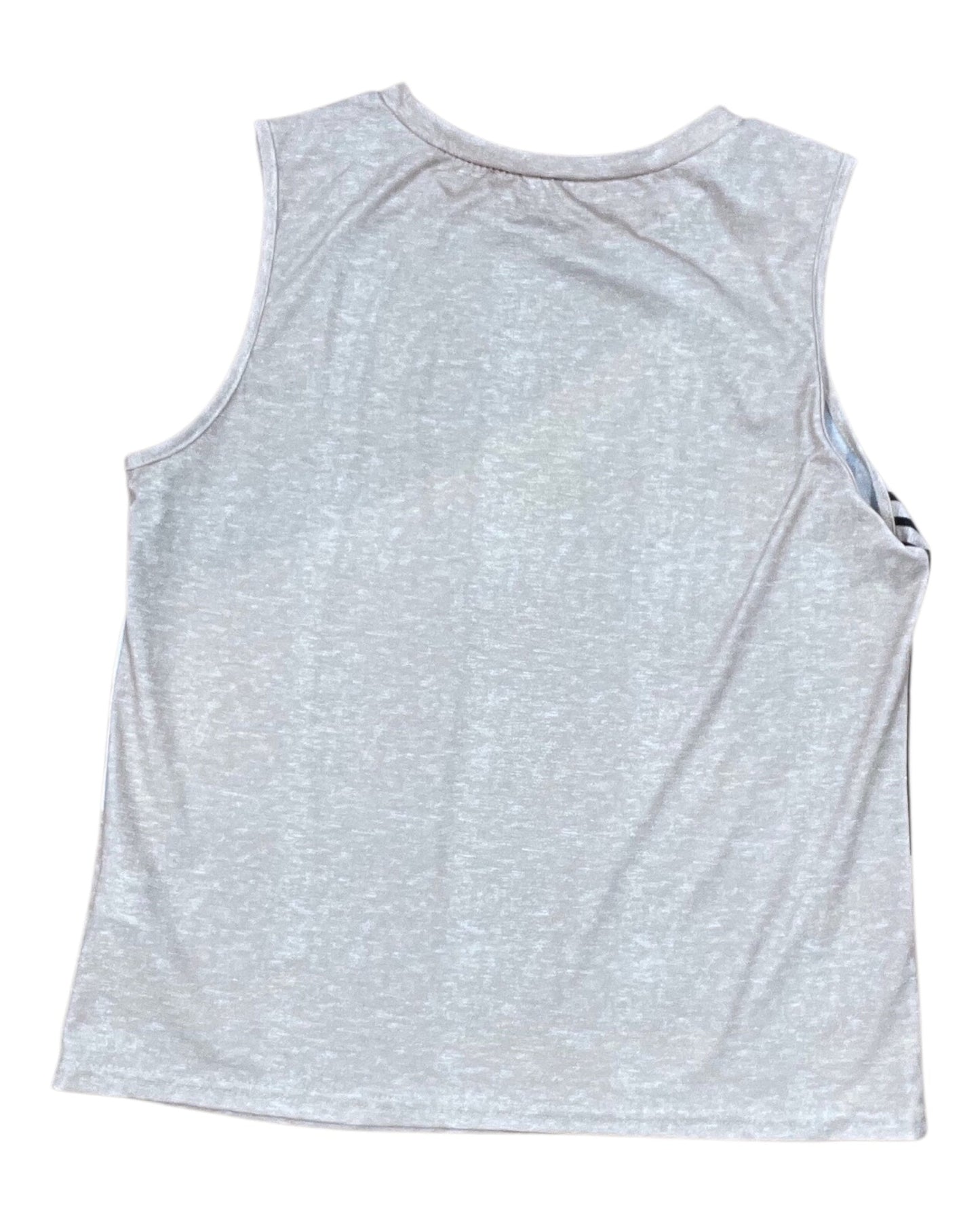 Top Sleeveless By Shein In Tan & White, Size:M