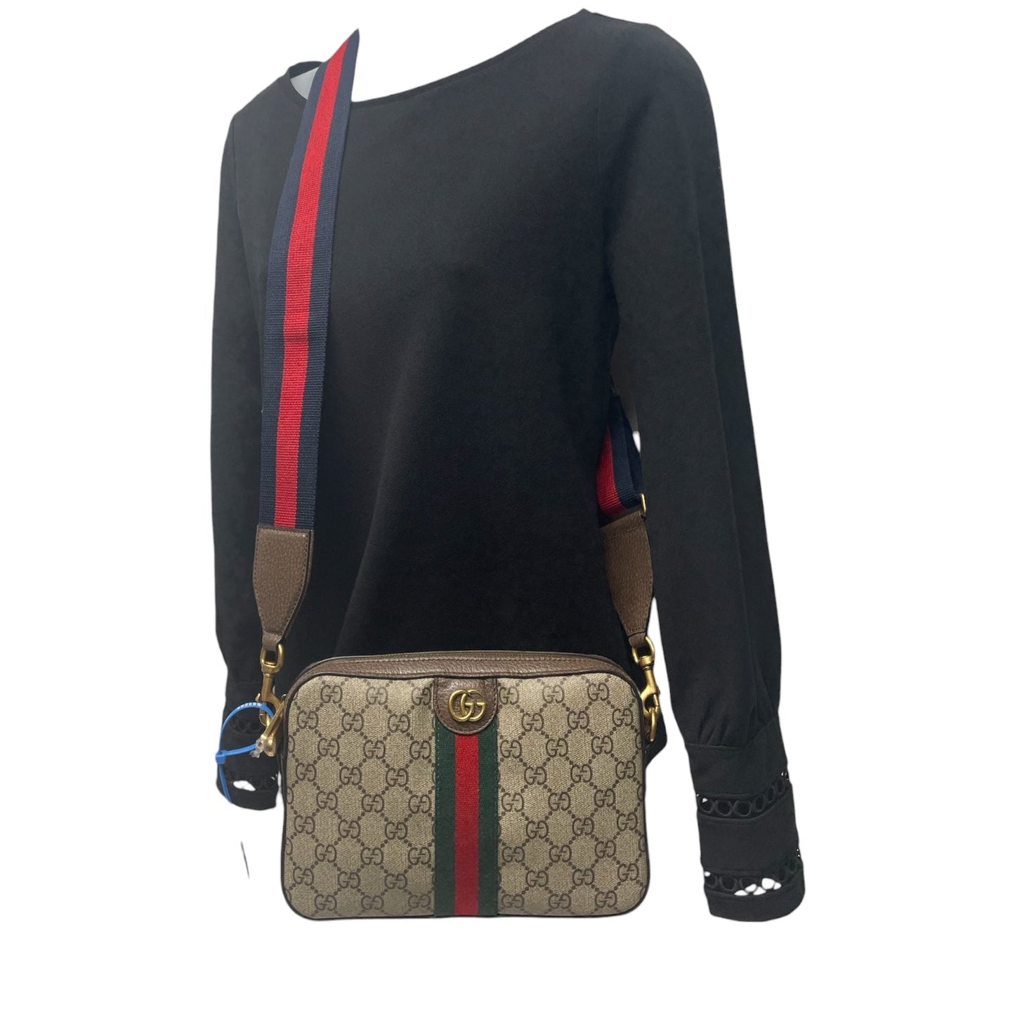 Crossbody Luxury Designer By Gucci, Size: Medium