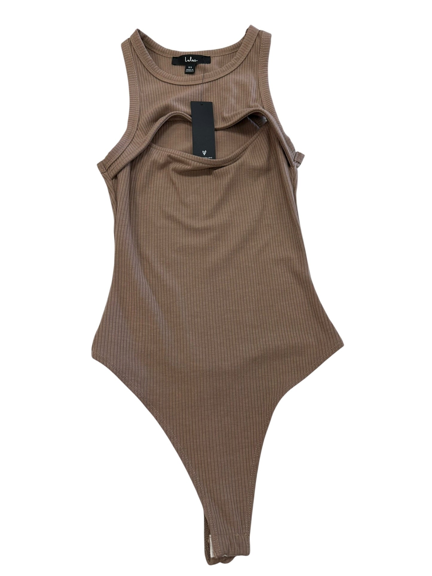 Bodysuit By Lulus In Brown, Size:Xs