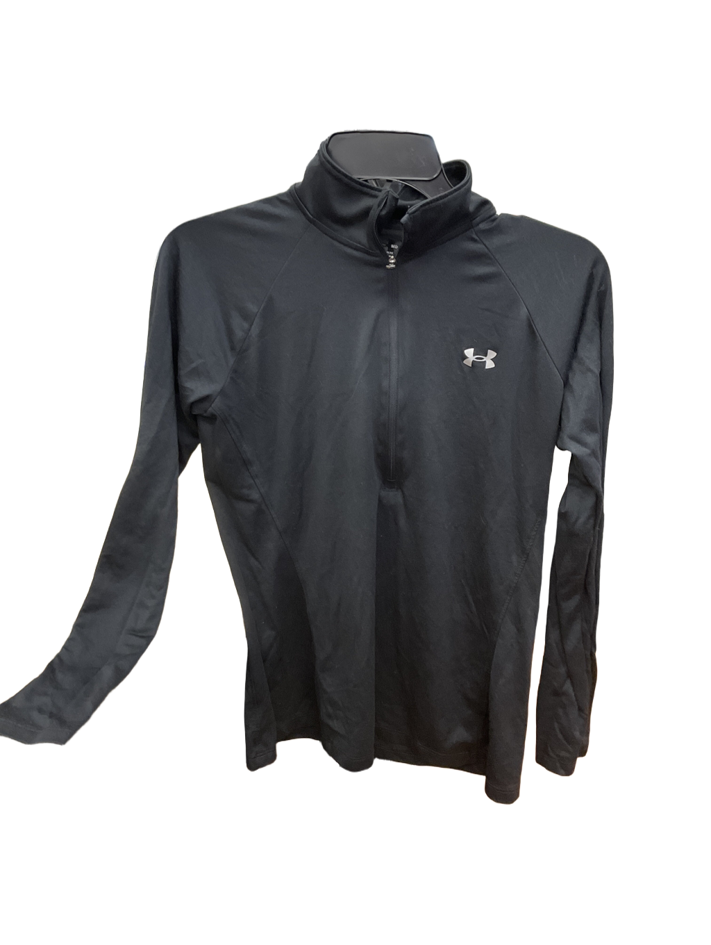Athletic Top Long Sleeve Collar By Under Armour Size: M