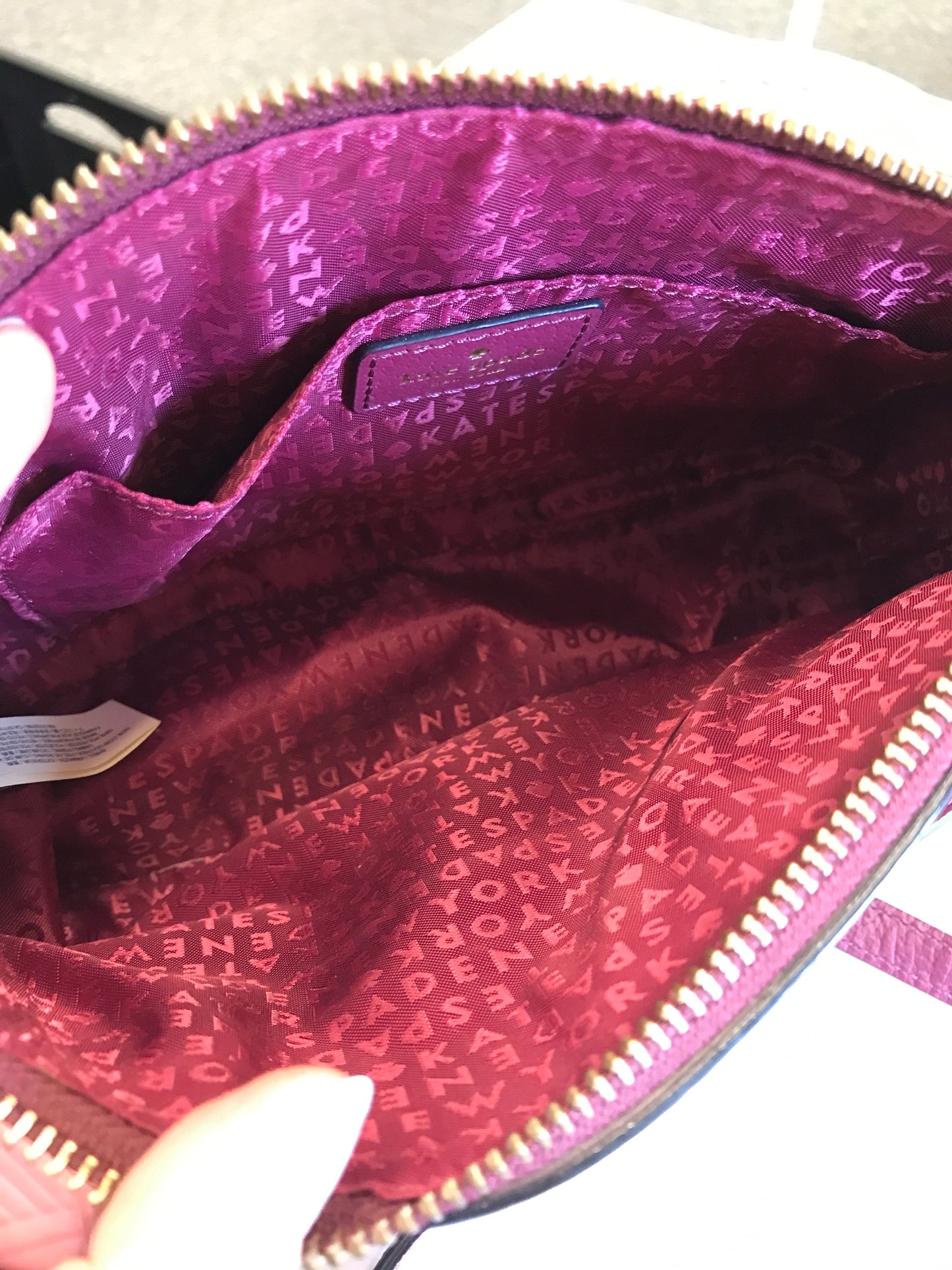 Crossbody Designer By Kate Spade In Purple, Size:Medium