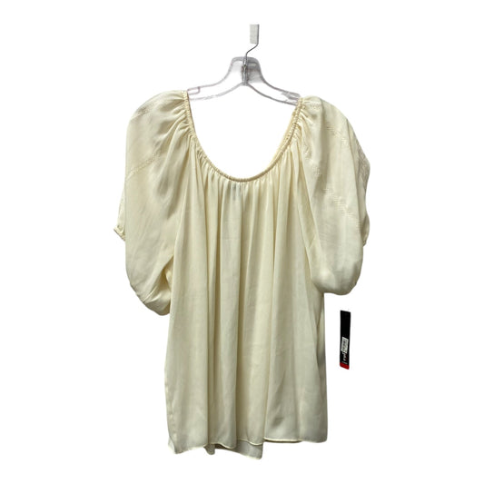 Top Ss By Rafaella In Cream, Size:2X