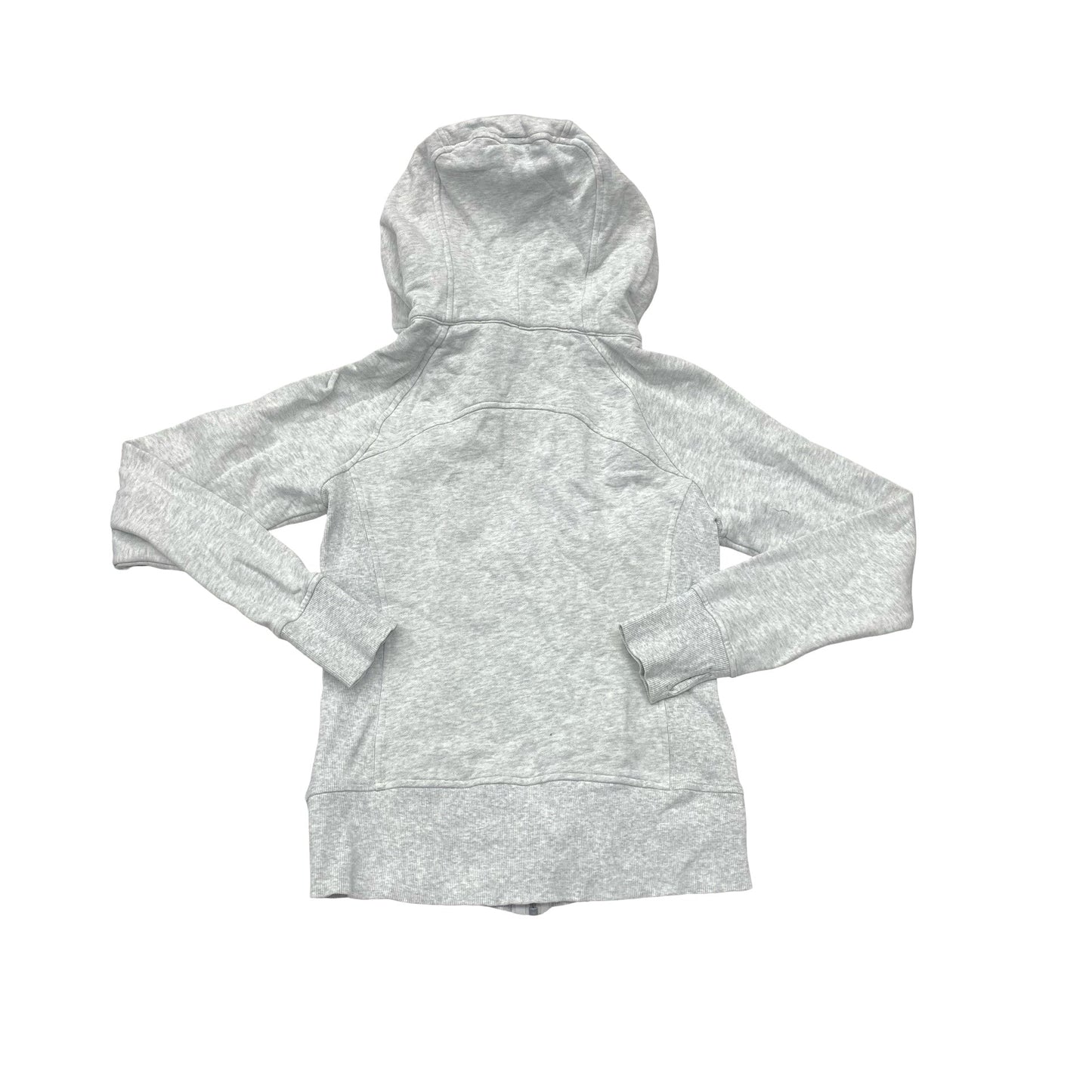 Athletic Jacket By Lululemon In Grey, Size:6