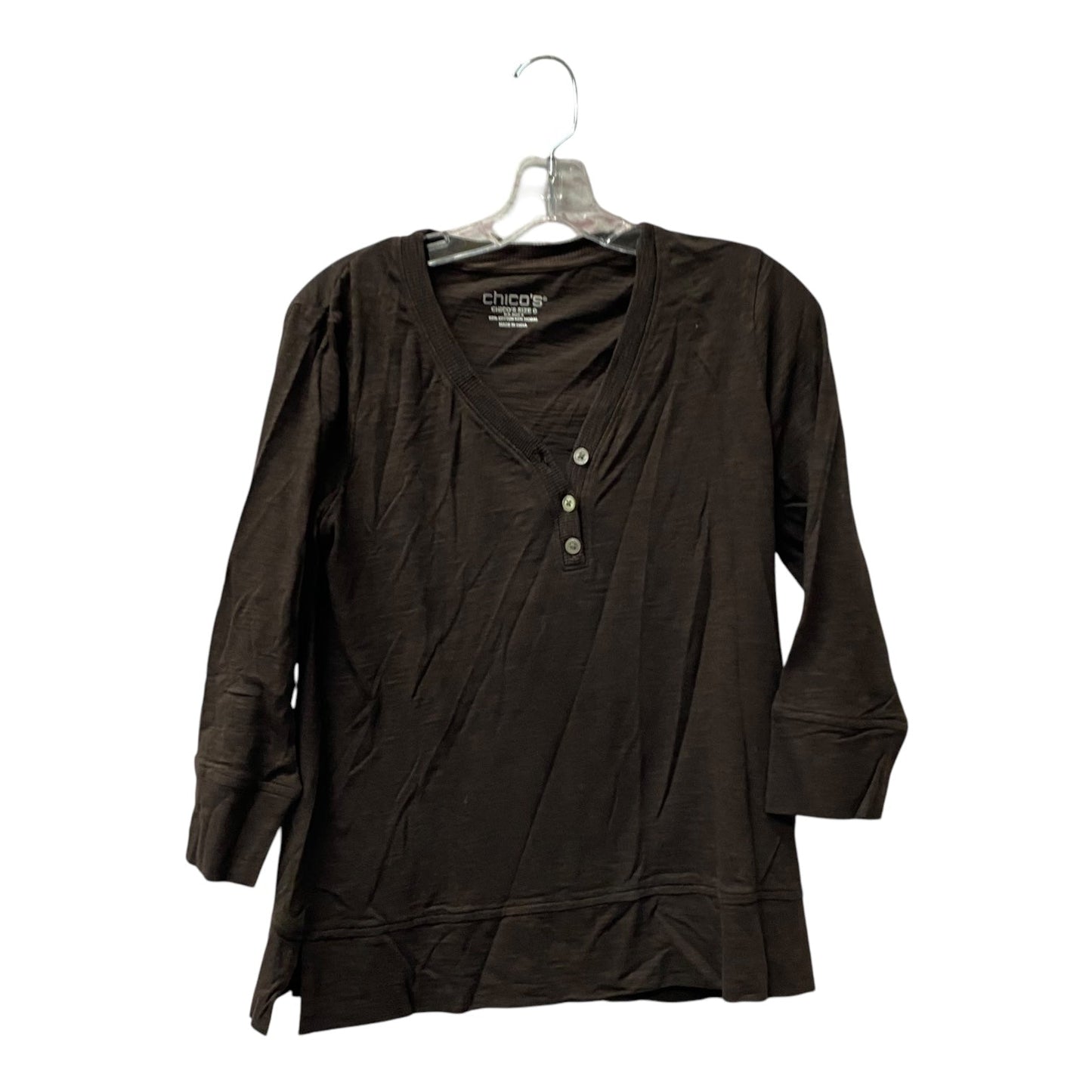 Top Ls By Chicos In Brown, Size:S